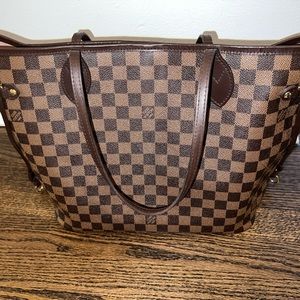 Louis Vuitton Damier Ebene Ballerine Pink Neverfull MM